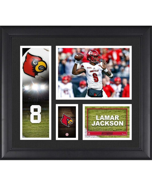 Lamar Jackson Louisville Cardinals Framed 15" x 17" Player Collage
