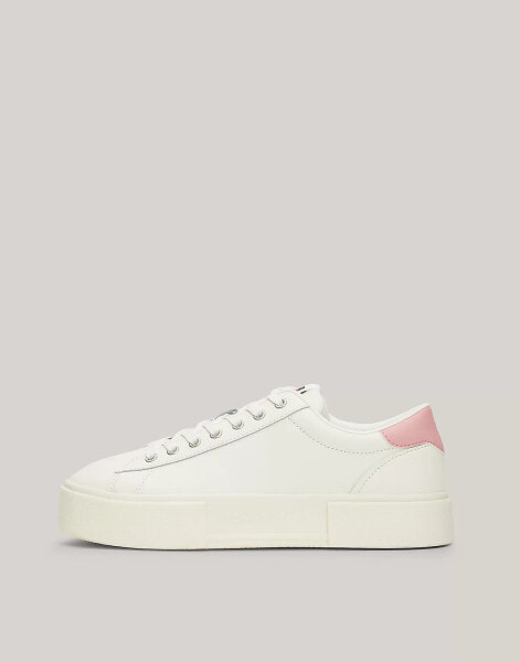 Tommy Jeans Flatform Trainers in White