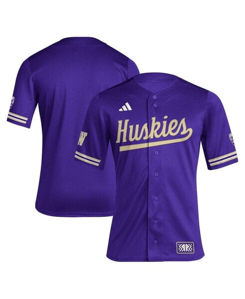 Men's Purple Washington Huskies Reverse Retro Replica Baseball Jersey