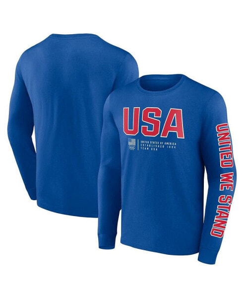Men's Royal Team USA Strive For Gold Long Sleeve T-shirt