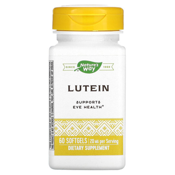 БАД Зеаксантин и Лютеин NATURE'S WAY, 20 мг, 60 капсул