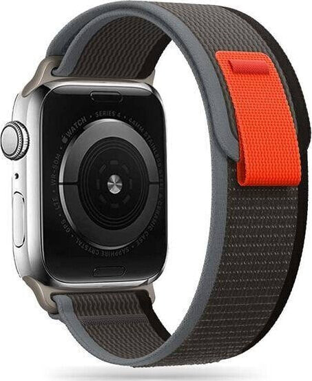 Tech-Protect TECH-PROTECT NYLON APPLE WATCH 4 / 5 / 6 / 7 / 8 / SE / ULTRA (42 / 44 / 45 / 49 MM) BLACK/ORANGE