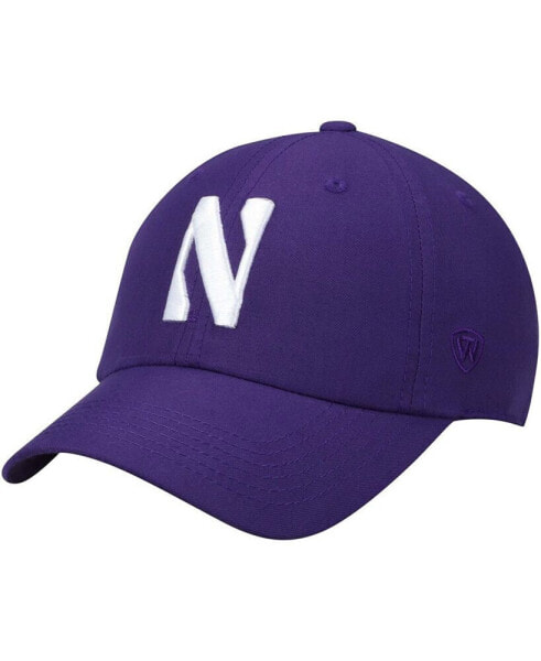 Men's Purple Northwestern Wildcats Primary Logo Staple Adjustable Hat