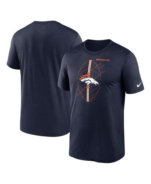 Men's Navy Denver Broncos Legend Icon Performance T-shirt