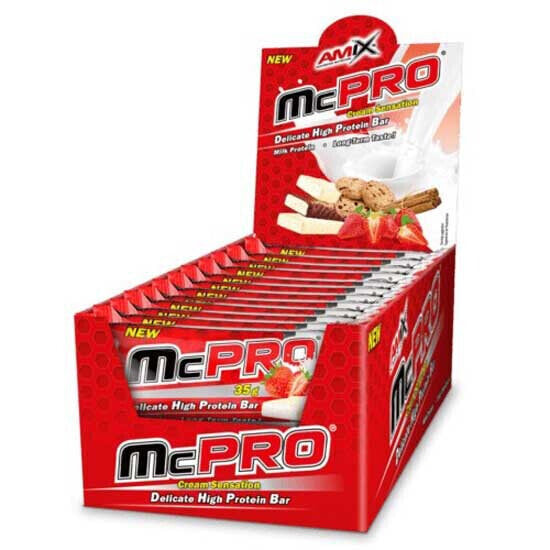 AMIX McPro 35g Protein Bars Box Cinnamon 24 Units