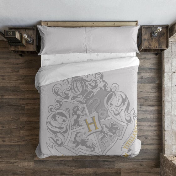 Пододеяльник Harry Potter Hogwarts серый King size 240 x 220 см