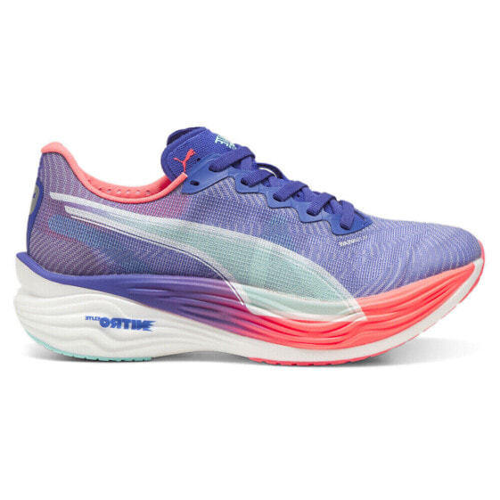 Puma Deviate Nitro Elite 3 Running Womens Blue Sneakers Athletic Shoes 30981003