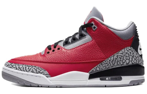 Кроссовки Nike Air Jordan 3 Retro SE Unite Fire Red (Красный, Серый)