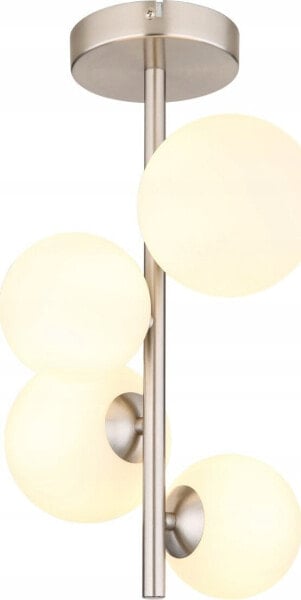 Lampa sufitowa Globoeasterneurope Globo Riha 56140-4D plafon lampa sufitowa 4x3,5W LED 3000K 350Lm biały/nikiel