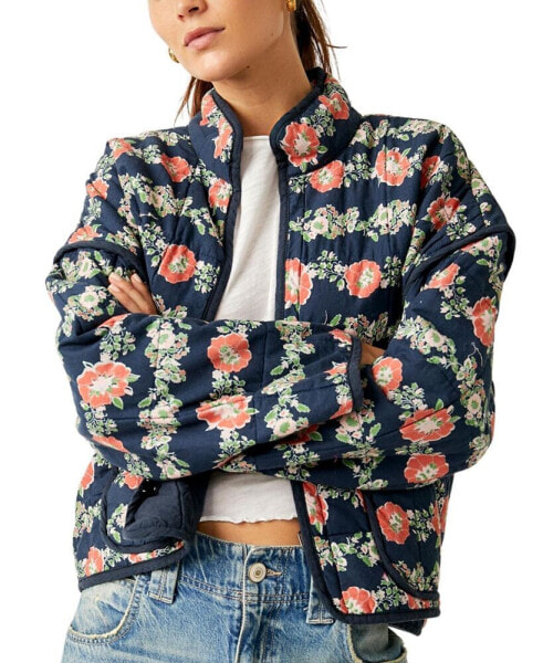 Women's Chloe Cotton Floral Quilted Jacket