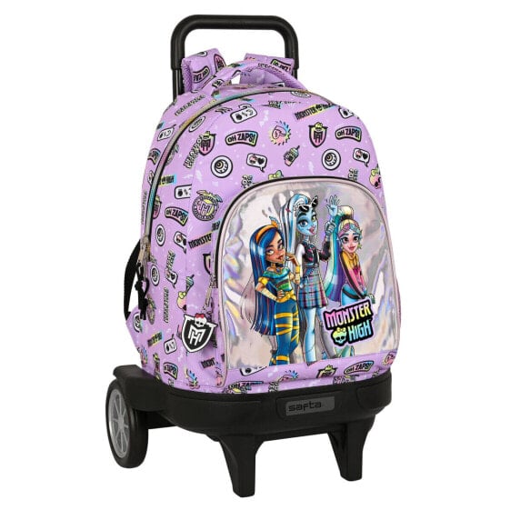 Детский рюкзак Monster High Best boos с колесиками Лиловый 33 X 45 X 22 см