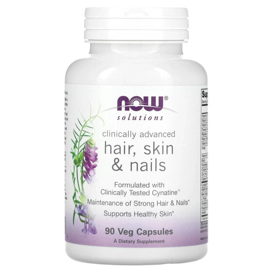Solutions, Clinically Advanced Hair, Skin & Nails, 90 Veg Capsules