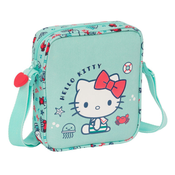 Сумка на плечо Hello Kitty Sea lovers бирюзовый 16 x 18 x 4 cm