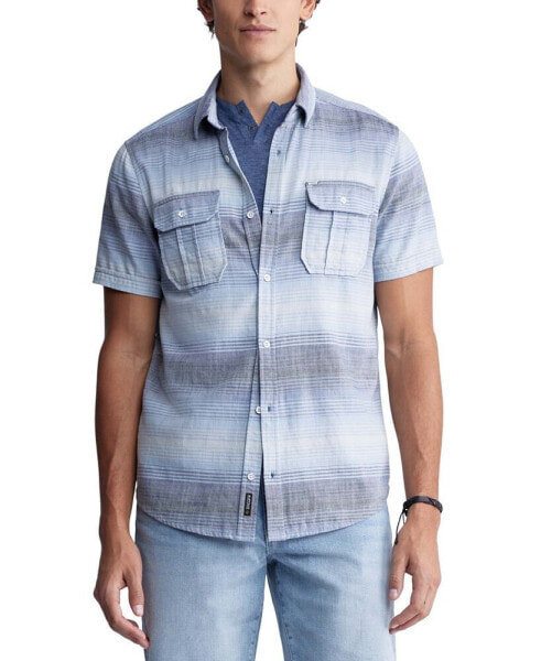 Men's Siboba Striped Short-Sleeve Shirt