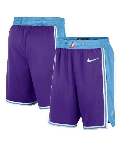 Шорты Nike мужские фиолетовые, синие Los Angeles Lakers 2021/22 City Edition