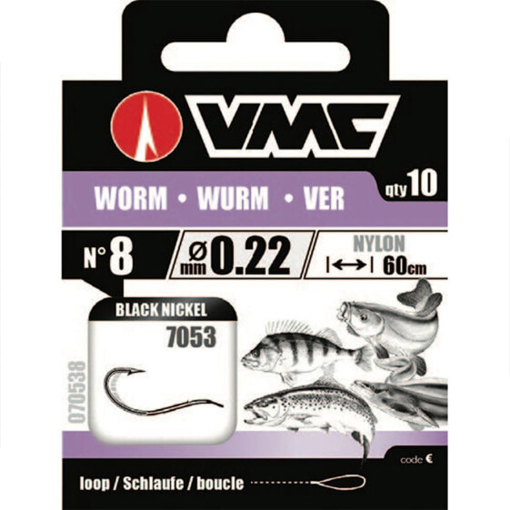 VMC Worm Tied Hook