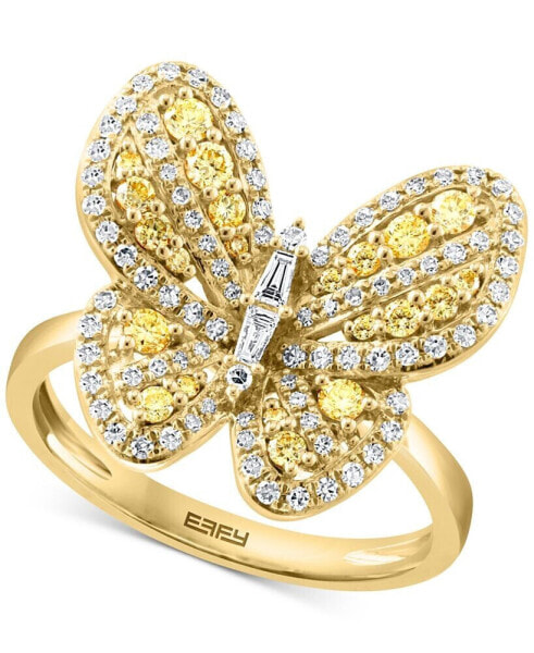 Кольцо EFFY Yellow Diamond Butterfly