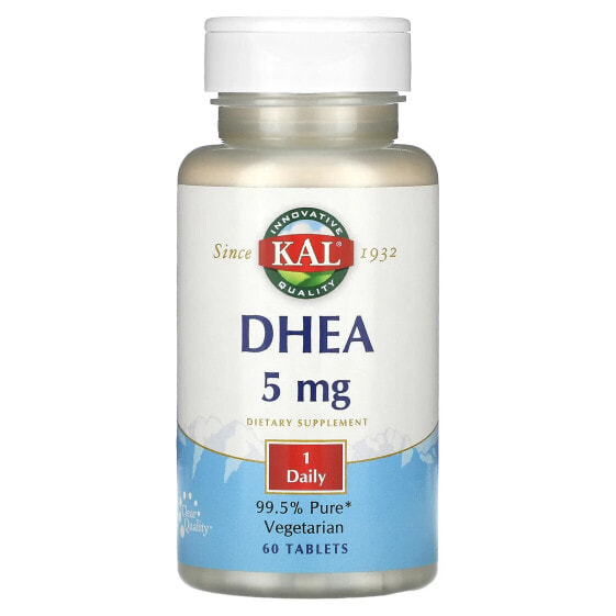 DHEA, 5 mg, 60 Tablets