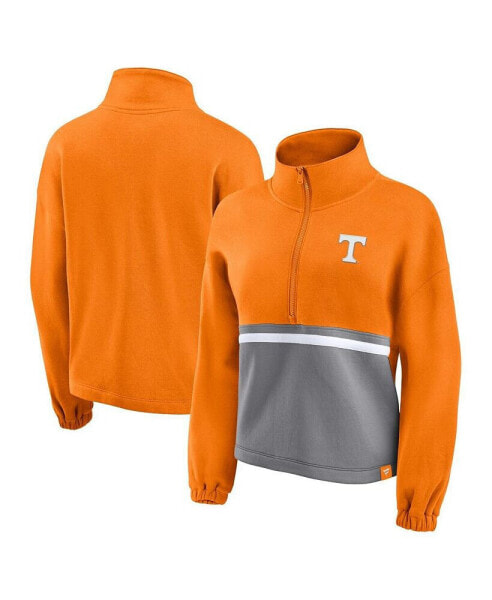 Свитшот женский Fanatics Tennessee Orange Tennessee Volunteers Fleece Half-Zip Jacket