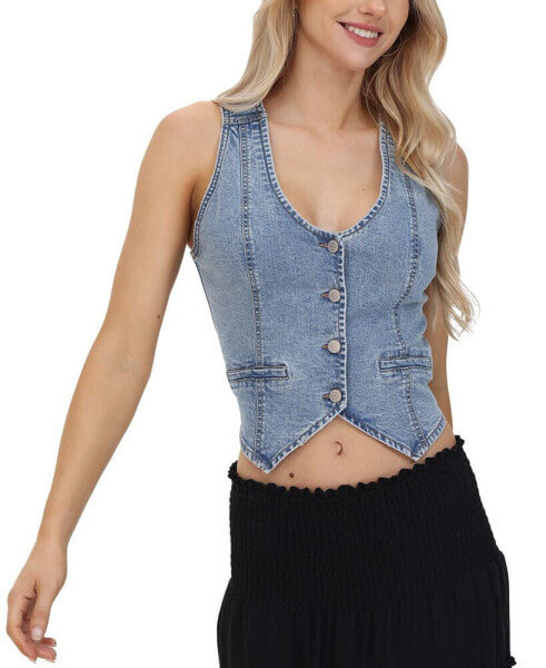 Women's Denim Vest