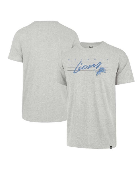 Men's Gray Distressed Detroit Lions Downburst Franklin T-shirt