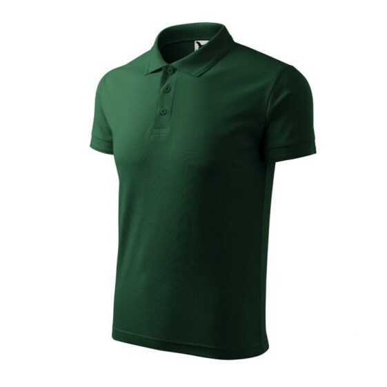 Malfini Pique Polo M MLI-203D3 dark green polo shirt