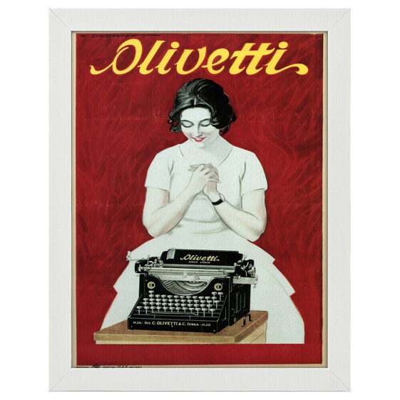 Bilderrahmen Olivetti Schreibmaschine