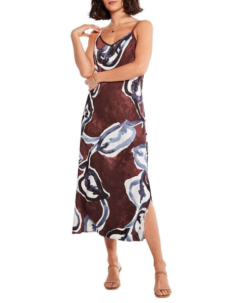 Nic+Zoe Watercolor Vines Slip Dress Women's Xl