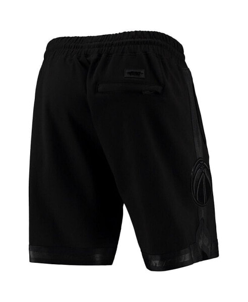 Men's Washington Wizards Triple Black Gloss Shorts