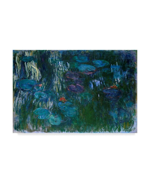 Картина холст настенная Trademark Global "Синие водяные лилии II" - 37" x 49"