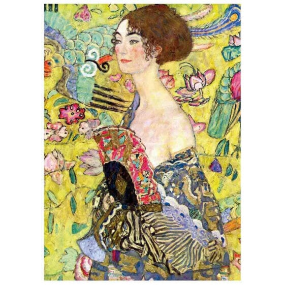 EDUCA 1000 Pieces Lady With Fan Gustav Klimt Puzzle