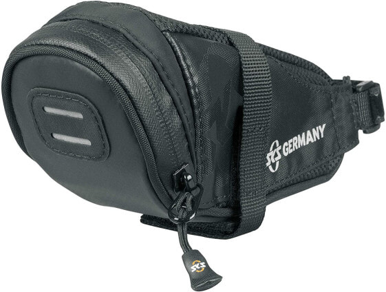 SKS GERMANY Racer Edge Bicycle Bag for Road Bike, Bicycle Accessories (Aerodynamic Bag with Velcro Fastening, Laminated & Waterproof Zip with Easy Zip, Volume: 0.6 L)