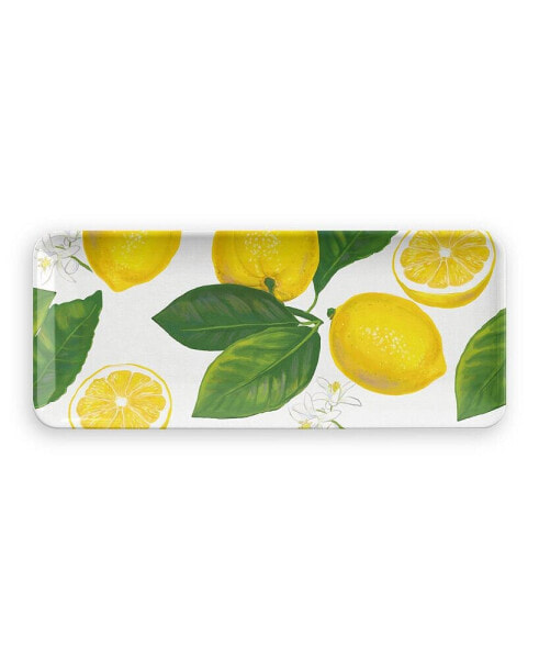 Lemon Fresh Appetizer Tray, 17.8" X 7.5",Melamine