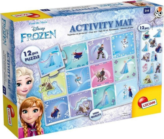 Lisciani Puzzle Mata Frozen 70x50cm 12 dużych puzzli