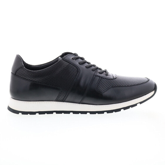 Zanzara Whitley ZZ1520L Mens Black Leather Lace Up Lifestyle Sneakers Shoes 13