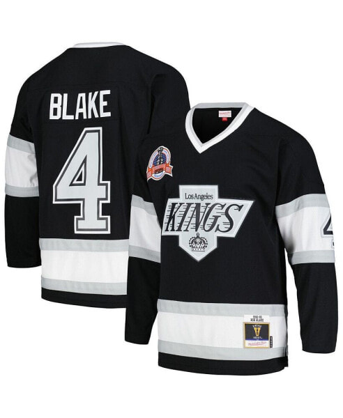 Men's Rob Blake Black Los Angeles Kings 1992/93 Blue Line Player Jersey