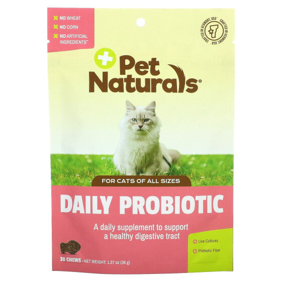 Пробиотик ежедневный для кошек Pet Naturals 30 штук, 1.27 унций (36 г)