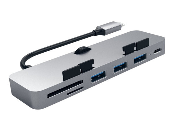 Адаптер USB-C Satechi Aluminum Clamp Hub Pro для iMac (6 в 1)