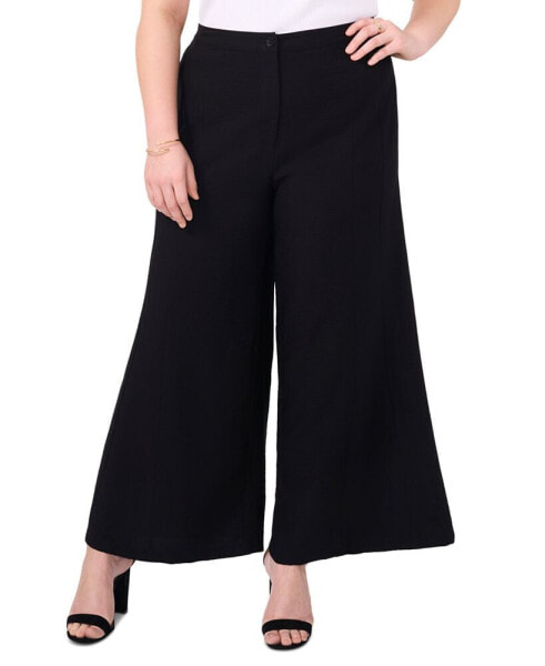 Plus Size High-Rise Wide-Leg Pants