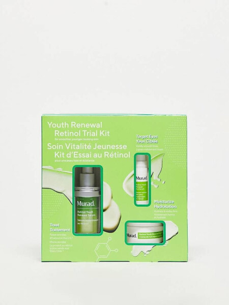 Murad Youth Renewal Retinol Trial Kit Мини-набор с ретинолом: Сыворотка для лица 15 мл + Сыворотка для век 5 мл + Крем для лица 15 мл