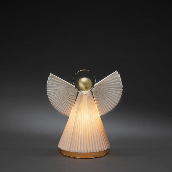 Konstsmide Paper angel - Light decoration figure - Brass - White - Metal - Paper - Universal - IP20 - 1 lamp(s)