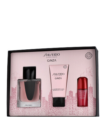 Shiseido Ginza 50 ml EdP Set mit Body Lotion & Power Infusing Concentrate