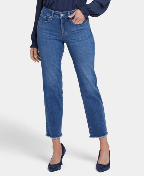 Women's Marilyn Ankle Frayed Hems Jeans