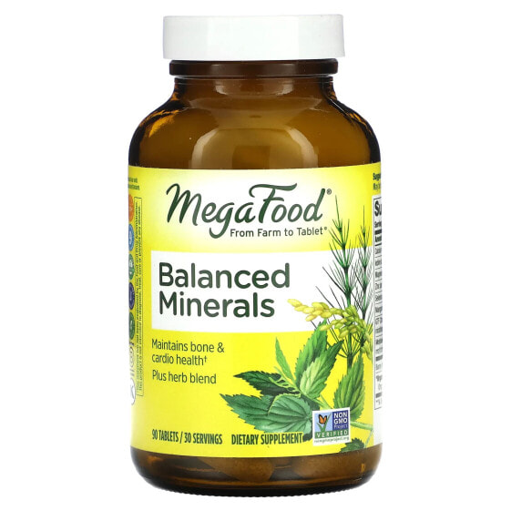 Витаминно-минеральный комплекс MegaFood Сбалансированные Минералы, 90 таблеток