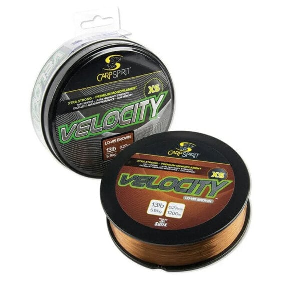 CARP SPIRIT Velocity XS Carpfishing Line 1200 m