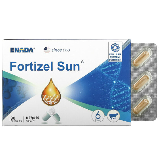 Антиоксидант ENADA Fortizel Sun, Cellular System Fortifier, 30 капсул