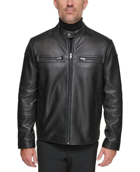 Men's Bantam Racer Style Lamb Leather Jacket