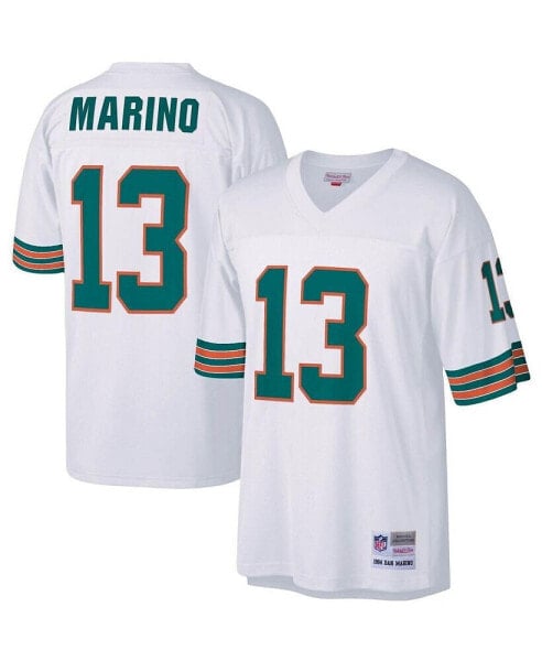 Men's Dan Marino White Miami Dolphins Big and Tall 1984 Retired Player Replica Jersey