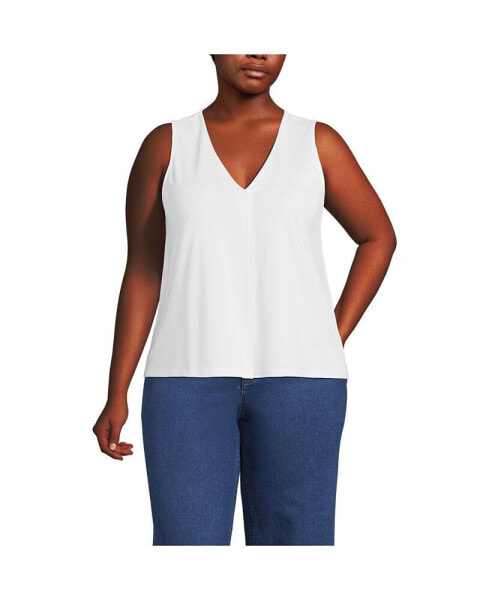 Plus Size Lightweight Jersey Tank Top