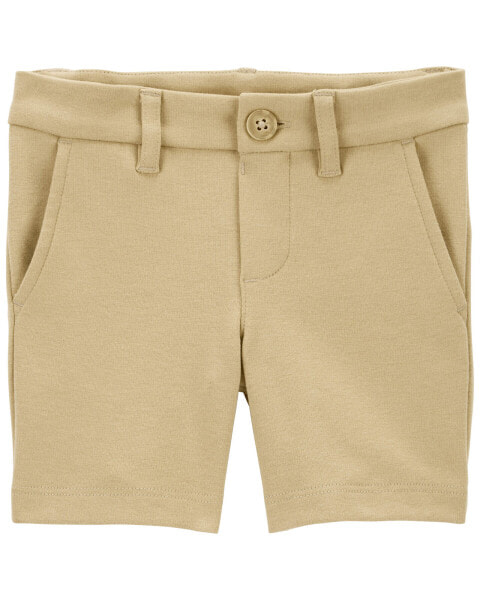 Toddler Ponte Knit Uniform Shorts 2T